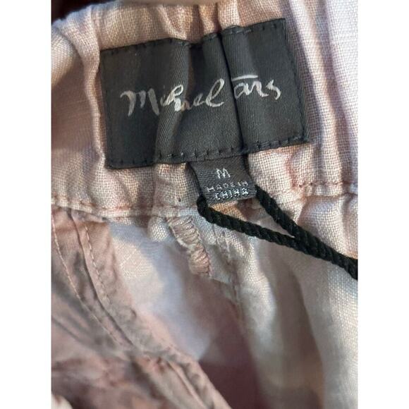 Michael Stars Linen & Cotton-Blend High Waisted Pleat Shorts Size Medium - Picture 5 of 6